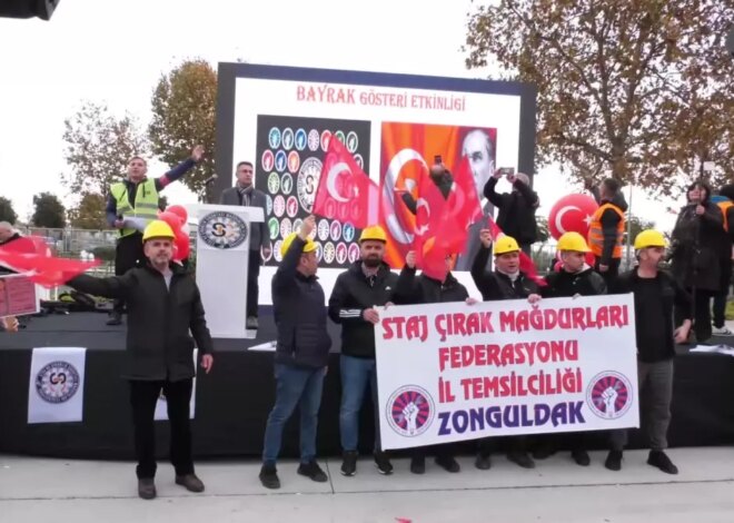 Staj ve Çıraklık Mağdurlarından Miting