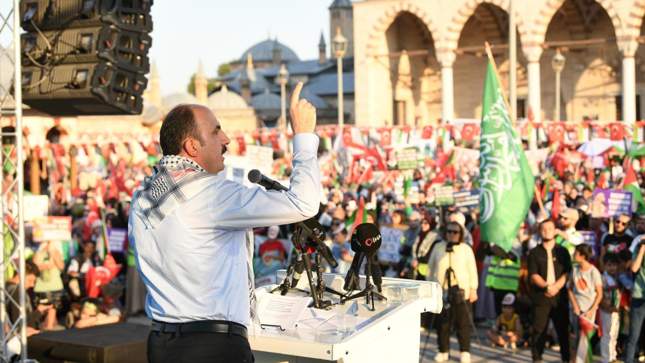 baskan altay gazzedeki soykirimin yil donumunde tum konyalilari yuruyuse davet etti iJtPLlht