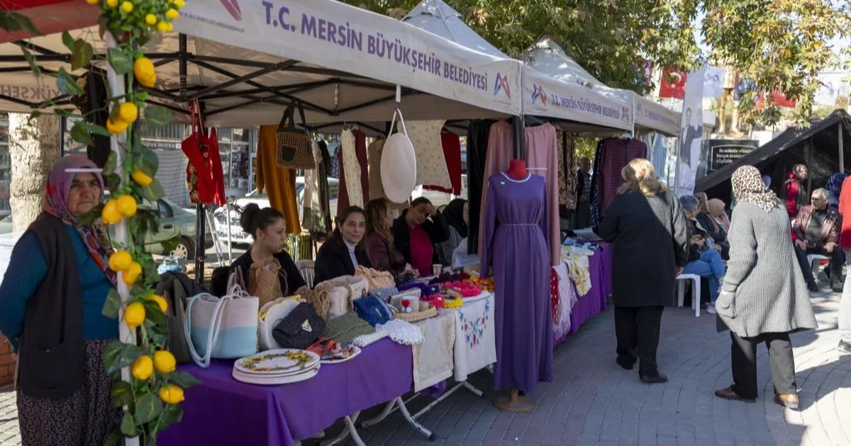 Mersin’de Yerli Malı Haftası kadın emeğiyle hayat buldu