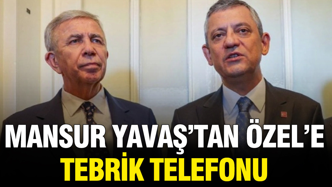 Mansur Yavaş’tan Özgür Özel’e tebrik telefonu Haber gorseli